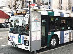 西鉄バス「山王一丁目」停 博多駅方面