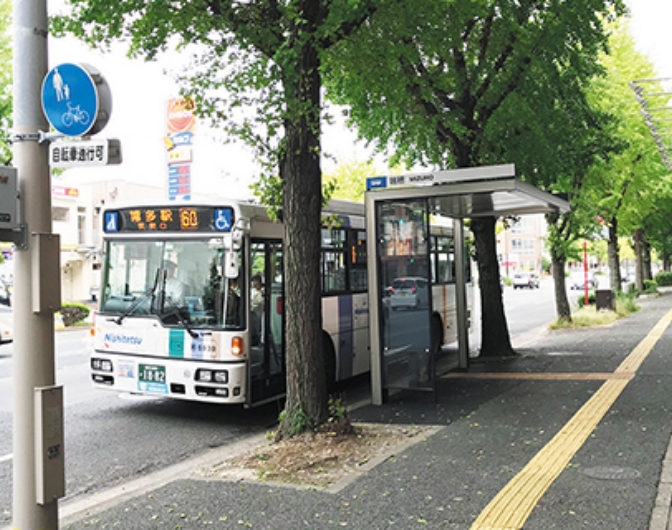 西鉄バス「駅南三丁目」停