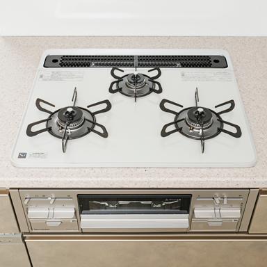 3口ガスコンロ+グリル