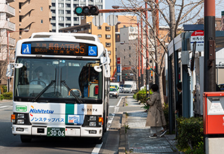 西鉄バス対馬小路バス停