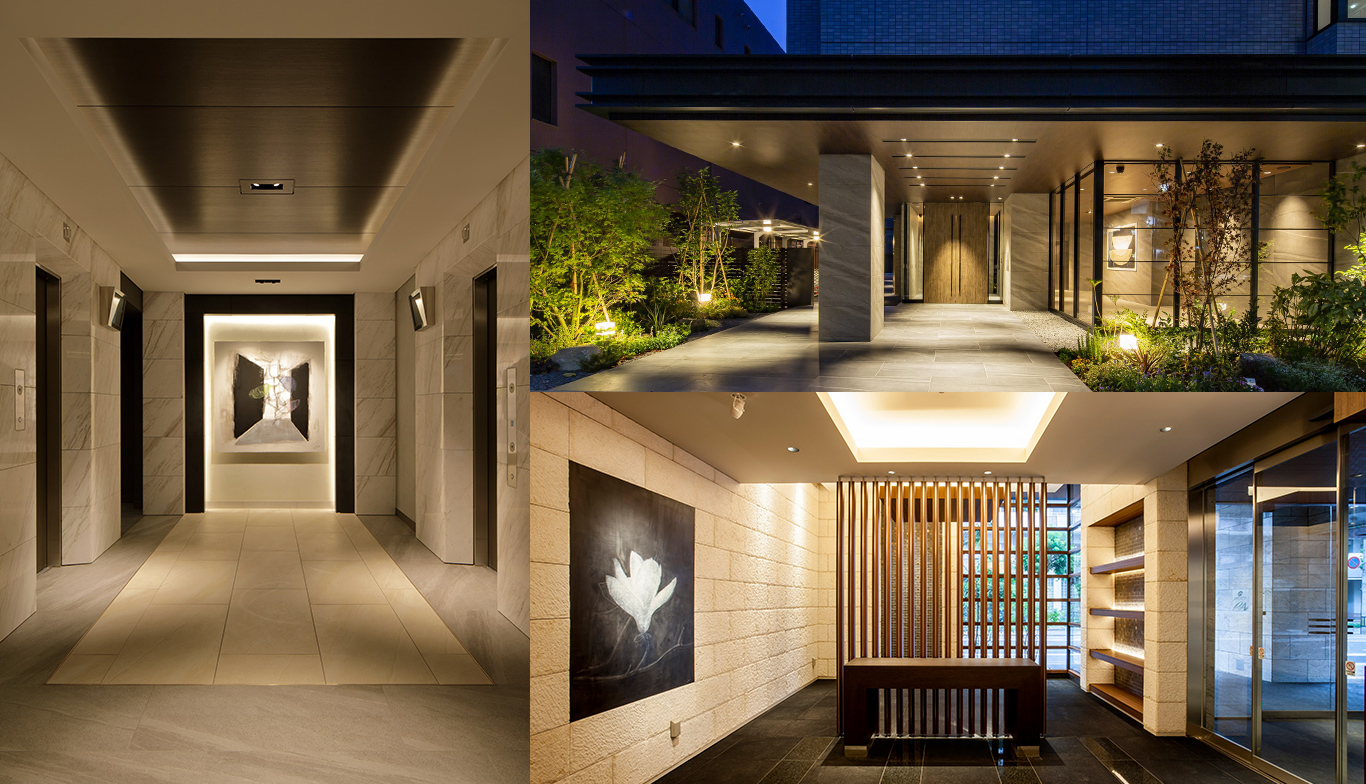 えんホールディングスグループが2000年から自社ブランドとして福岡市都心部を中心に展開するデザイナーズマンション「エンクレスト」。
